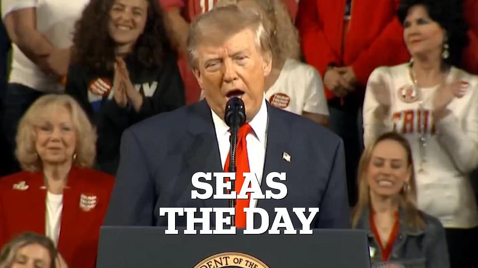 Trump looks at renaming Atlantic and Pacific as ‘Trump Ocean’ as he reveals the one landmark he won’t touch