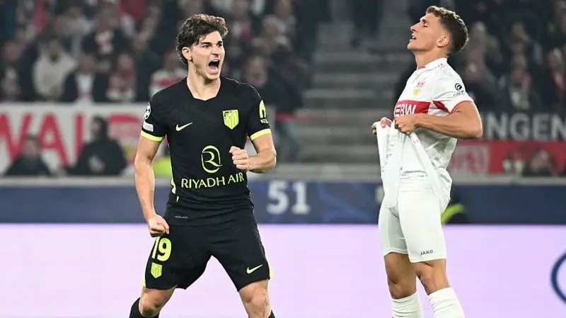 Ten-Man Atletico Madrid Fight Back To Earn Point Against Stuttgart