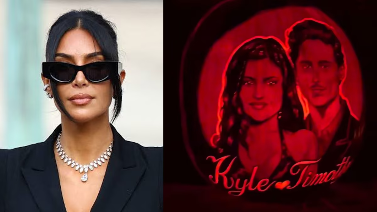 Kim Kardashian spots Kylie Jenner, Timothée Chalamet on Halloween pumpkin