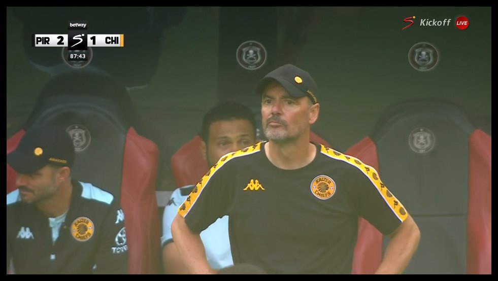Da cruz frustrated as chiefs struggle against pirates in closing stages of Soweto Derby