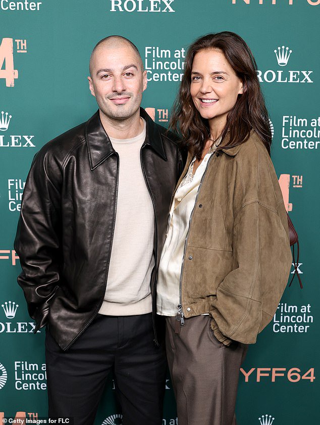 Katie Holmes, 47, goes makeup-free for red carpet appearance with toyboy Jason Bard Yarmosky, 39, in NYC