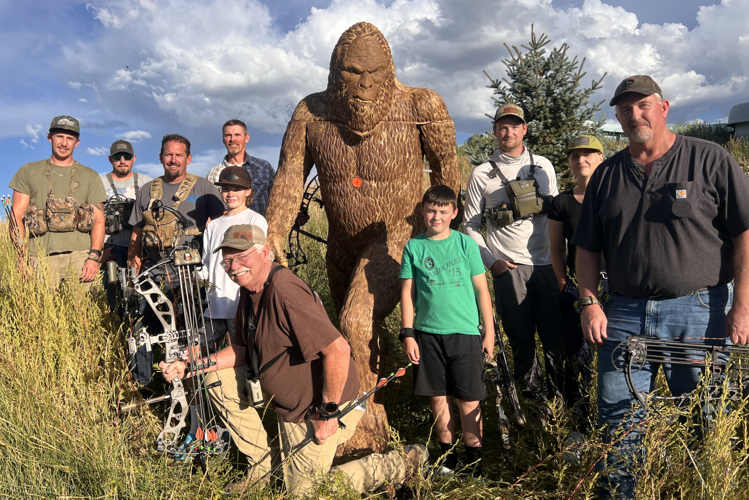 Local Archery Club Practices Precision Shooting on Mythical Sasquatch Target