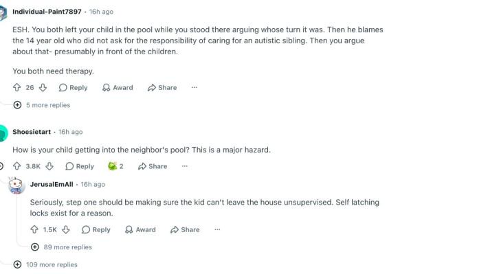 Mom Disgusted After Husband Refuses to Jump Into Pool to Save Autistic Child