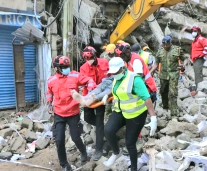 BREAKING: Joy as Third Survivor Is Pulled Alive From Eastleigh Building Rubble After 24 Hours