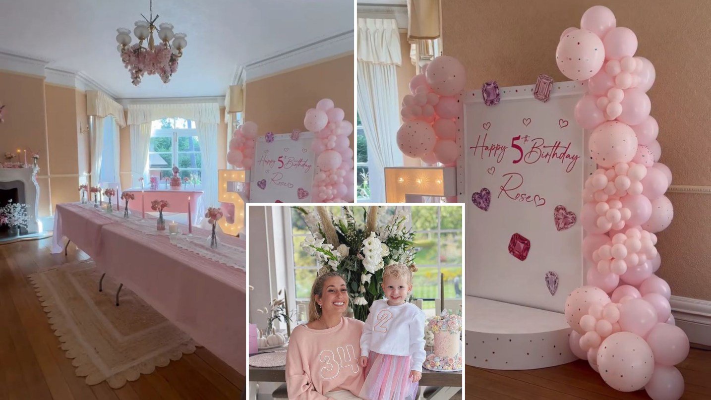 Stacey Solomon shows off more of £2m mansion as she transforms huge dining room for Rose’s 5th birthday