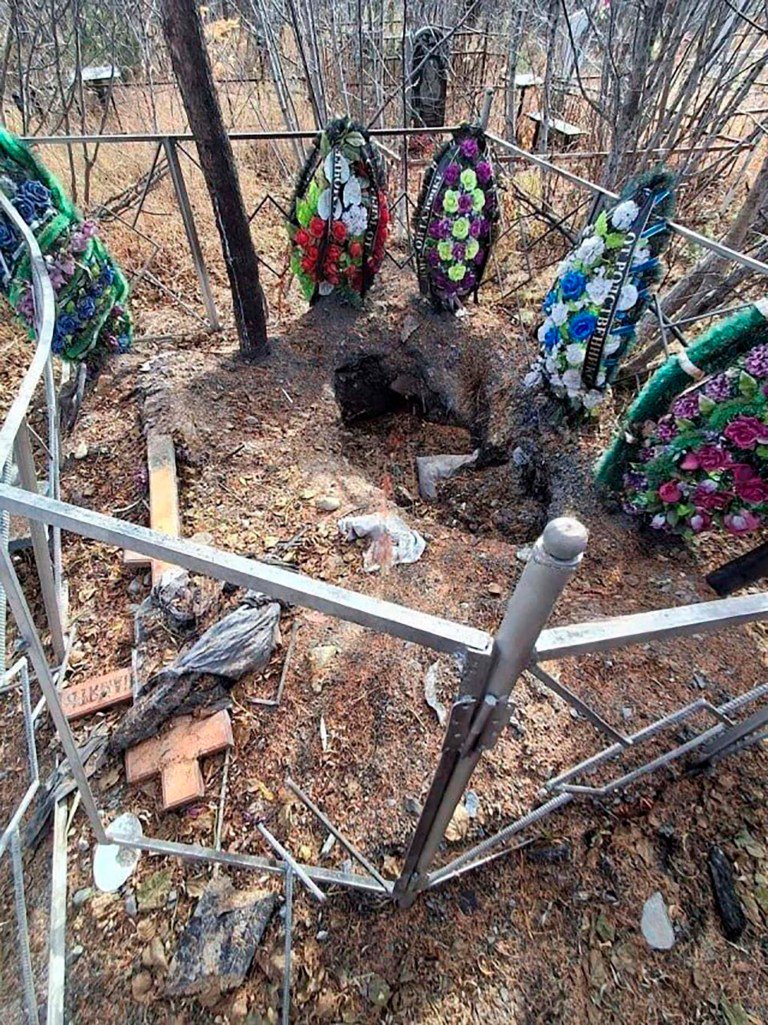 Bear ‘steals woman’s corpse from grave’ as a dozen more human skulls spark fears of rampage