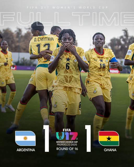 Black Maiden Beat Argentina on Penalties to Reach Quarter-Finals of 2026 FIFA U-17 Women’s World Cup