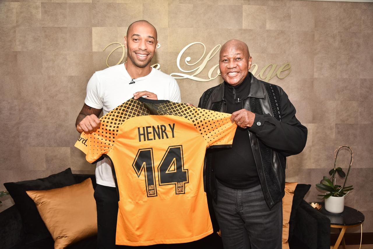Thierry Henry Pays Special Visit to Kaizer Chiefs’ Naturena Headquarters