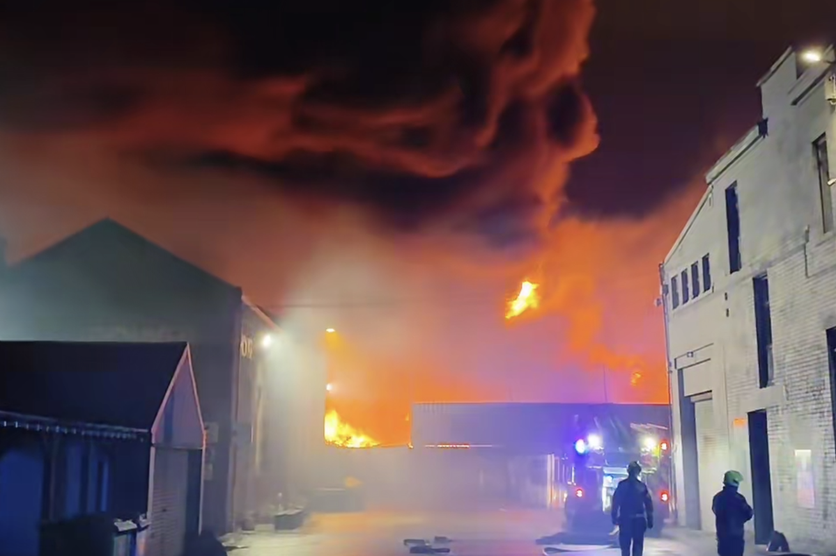 Huge blaze tears through Glasgow scrap yard as ‘explosions’ heard