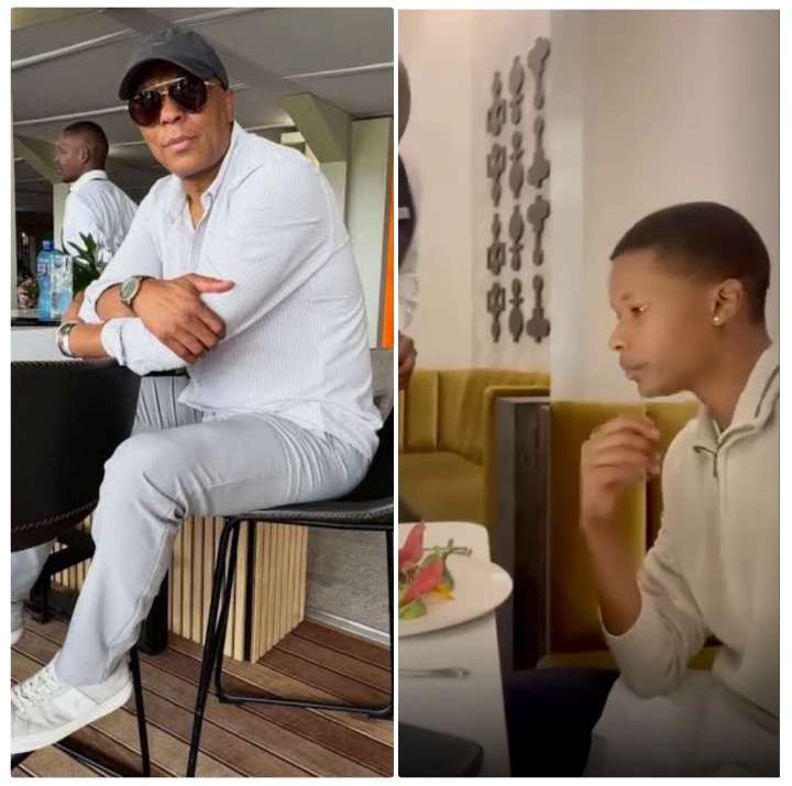 Doctor Khumalo’s son spotted at a fine dining restaurant in Sandton on his 22nd birthday