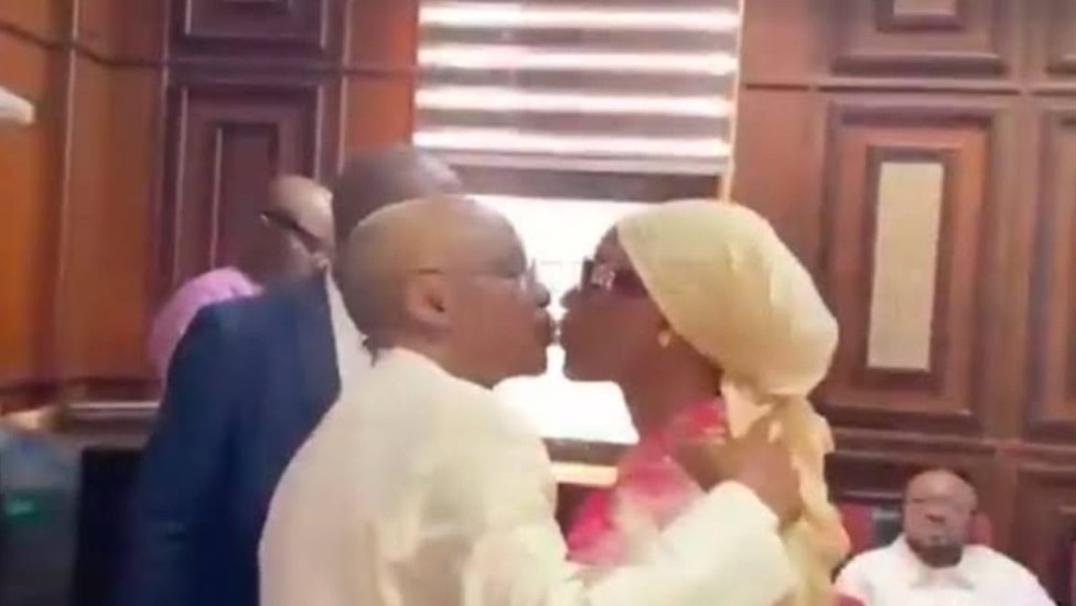 VIDEO: El-Rufai Kisses Wife in Court as Judge Delivers Major Ruling in Wiretapping Trial