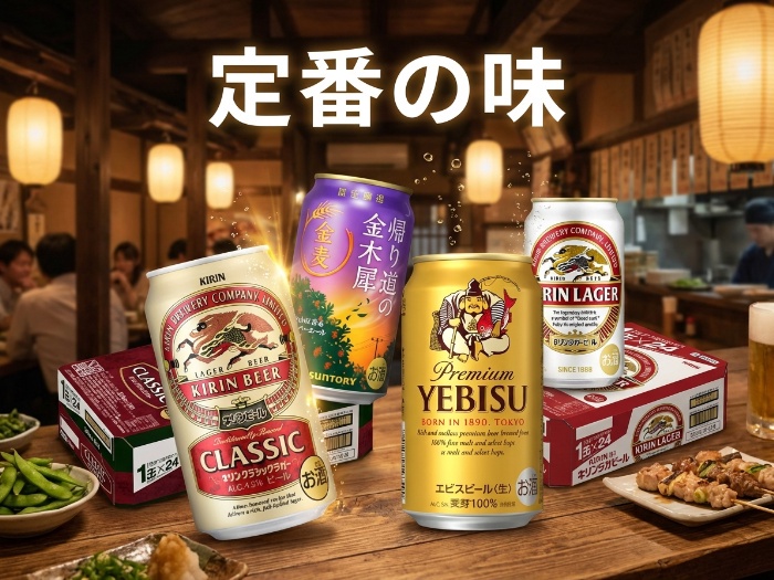 定番の一杯を試して！日本の老舗ビール4選