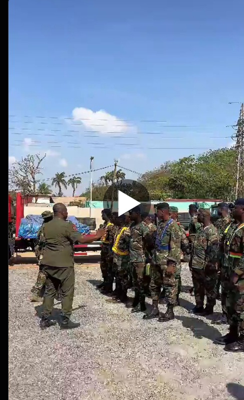 New Vehicles Spotted Heading to Ghana Armed Forces Base Ahead of Official Handover