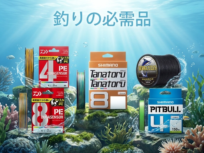 春夏秋冬、釣りを楽しむためのPEラインセレクション