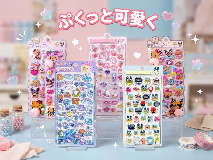 手帳もスマホも“ぷくっと可愛く”。3Dシールおすすめ5選
