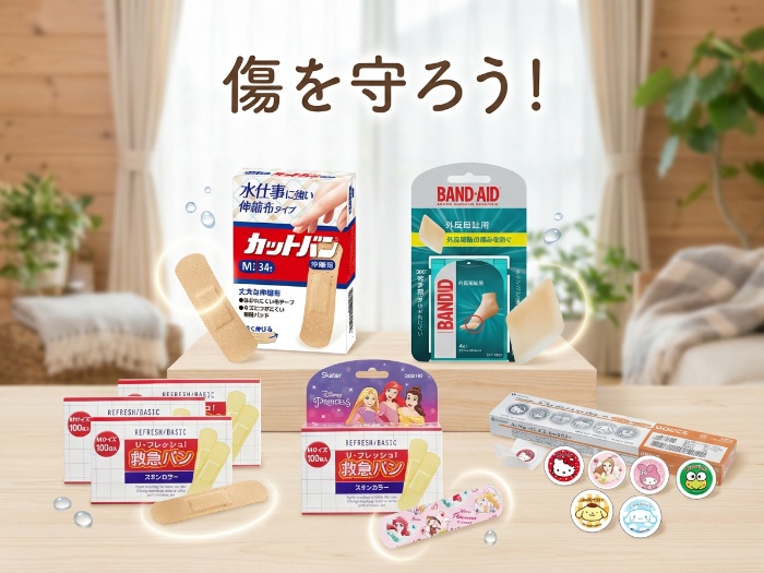絆創膏で生活をもっと快適に！選べる5つの絆創膏特集