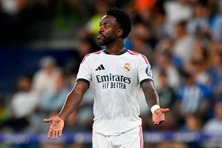 Real Madrid’s Vinicius banned for Clasico after hair-pull red card