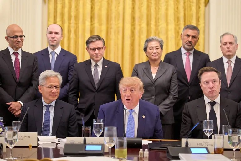 Trump, tech bosses sign voluntary pact pledging ‘robust’ AI safeguards