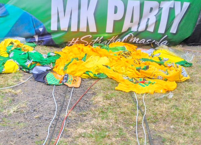 Former ANC Members Strip Off Shirts Mid-Event, Stamp Them Into Dirt — Joining MK Party
