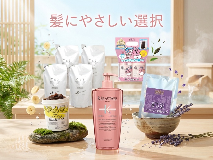 個性豊かな5つのシャンプーで毎日のヘアケアを楽しもう！