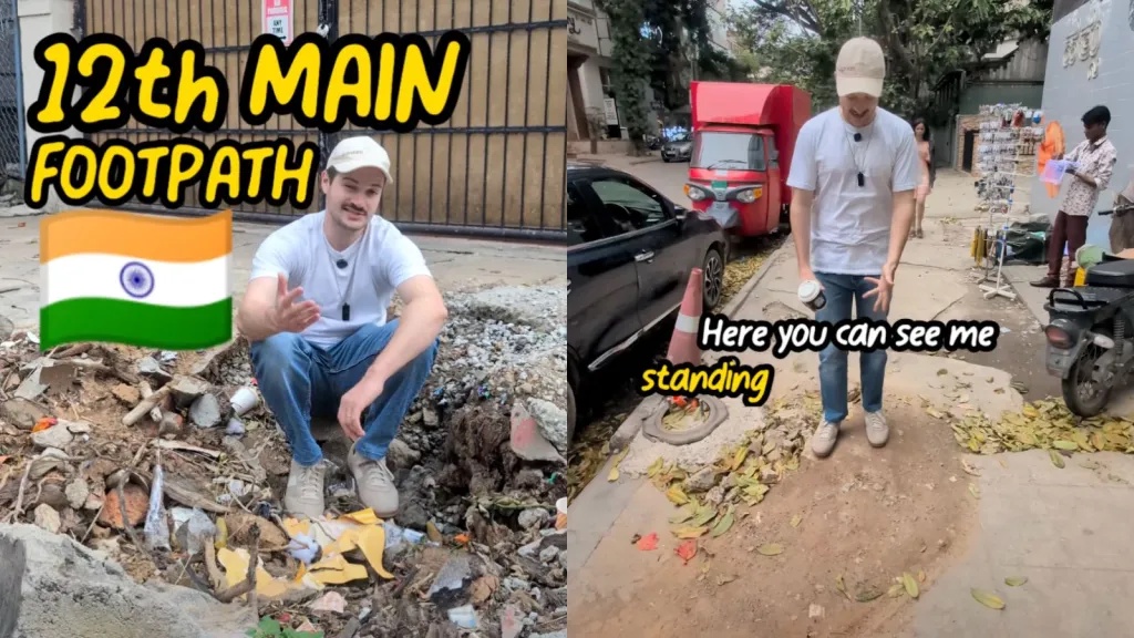 Canadian man flags Bengaluru’s broken footpaths, cracked pavements: ‘Like asteroid collided with Earth’