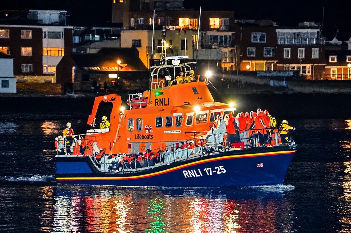 WE SHOULD BE DISTRAUGHT: Migrant boat brought into Gosport by RNLI after crossing from Normandy