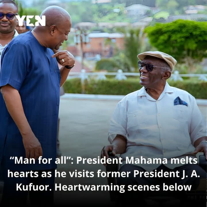 Mahama Pays Courtesy Visit to Former President Kufuor