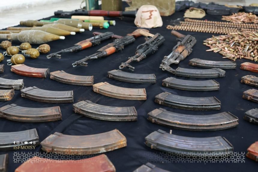 Two detained over weapons cache in Qardaha countryside