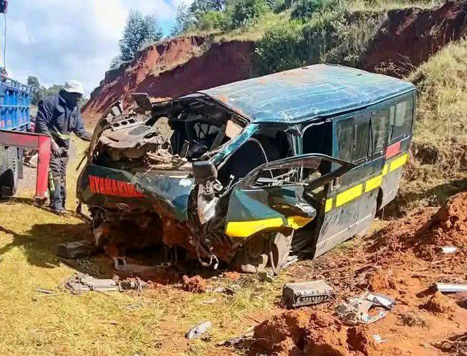 SAD NEWS: 6 Confirmed Dead, Several Injured as Passenger Matatu Crashes Into a Lorry Today