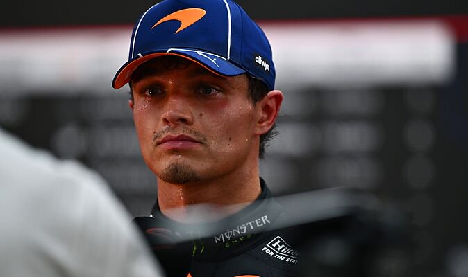 Lando Norris’ boss ‘furious’ as he storms around behind the scenes and declines interview