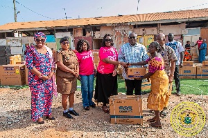 Dansoman market fire victims get cash, sewing machines to rebuild businesses