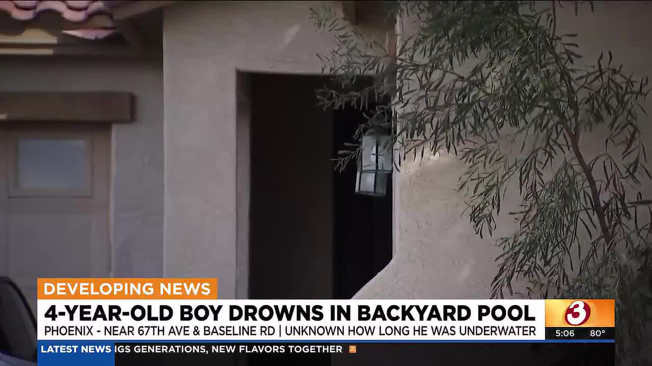 4-year-old boy dies after being found in backyard pool