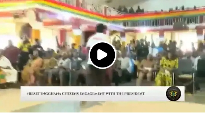 President Mahama Grants Ahafo Resident’s Handshake Wish, Man Celebrates With Ronaldo’s Famous Siuuu