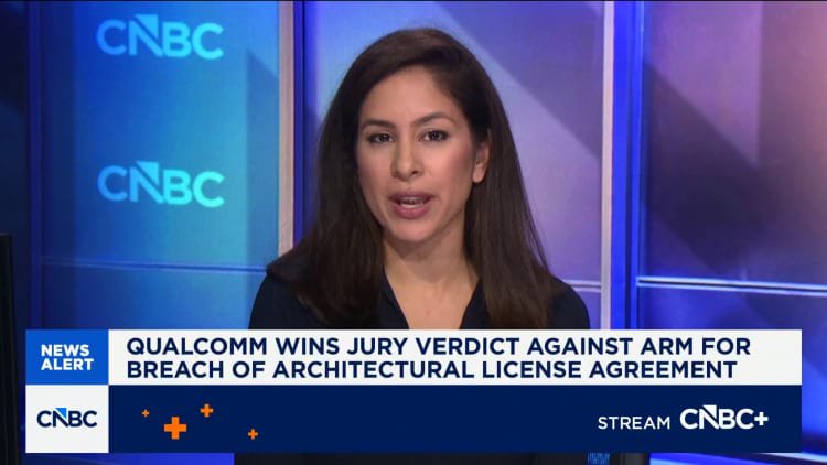 Delaware jury awards Qualcomm $2 in damages, finds Arm breached license agreement