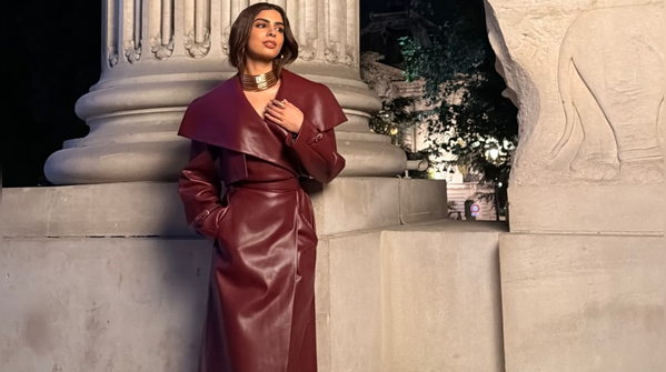 Khushi Kapoor’s burgundy leather look brings a luxe new edge to power dressing at Paris Fashion Week