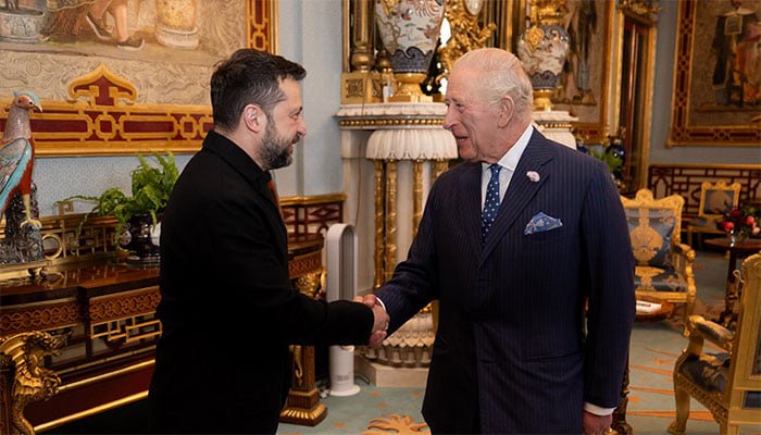 King Charles receives Zelenskyy at Palace, earning thanks for ‘support’