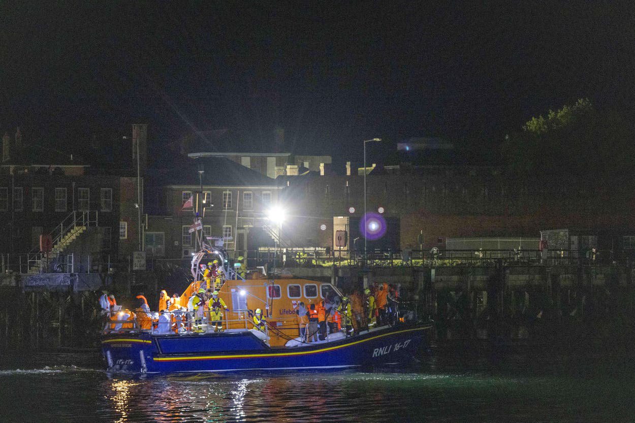 Migrants head to Kent for processing after protesters gathered in Gosport