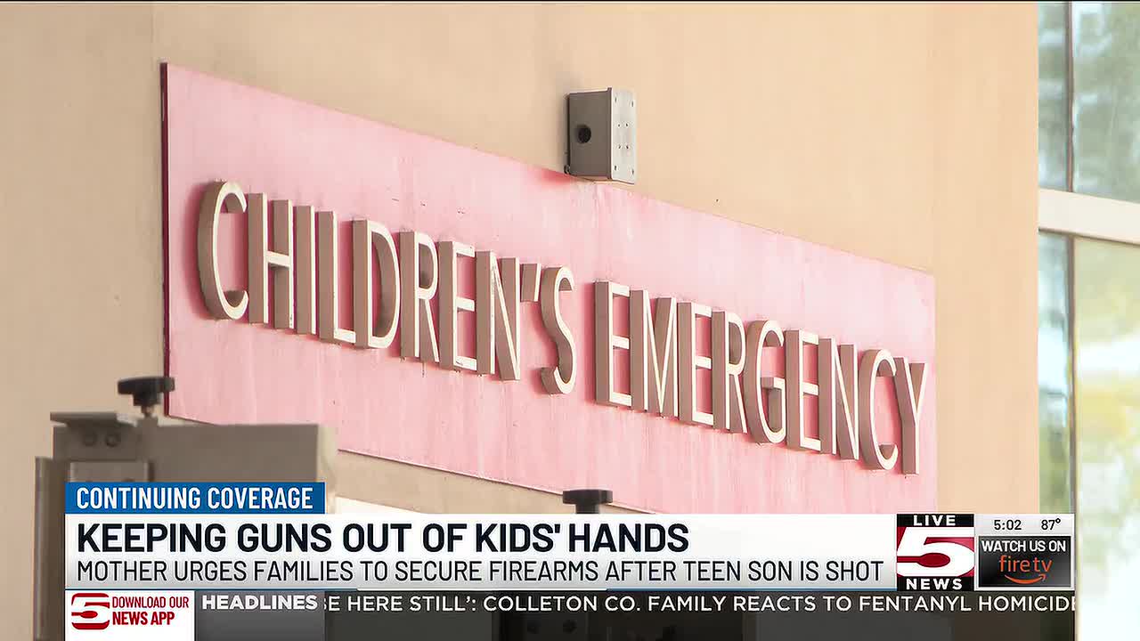 Mother urges families to secure firearms after teen son shot, loses eye