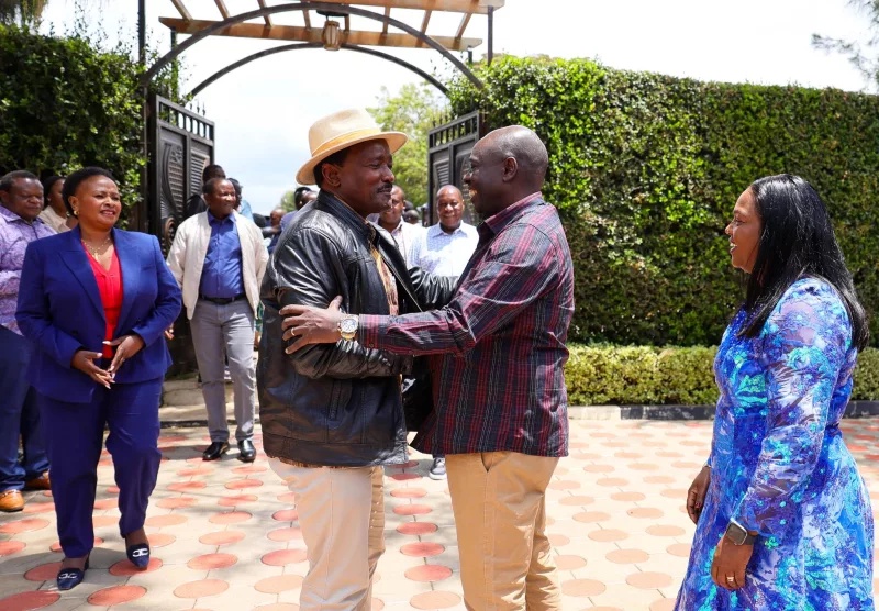 Kalonzo meets Gachagua at Wamunyoro amid opposition unity push