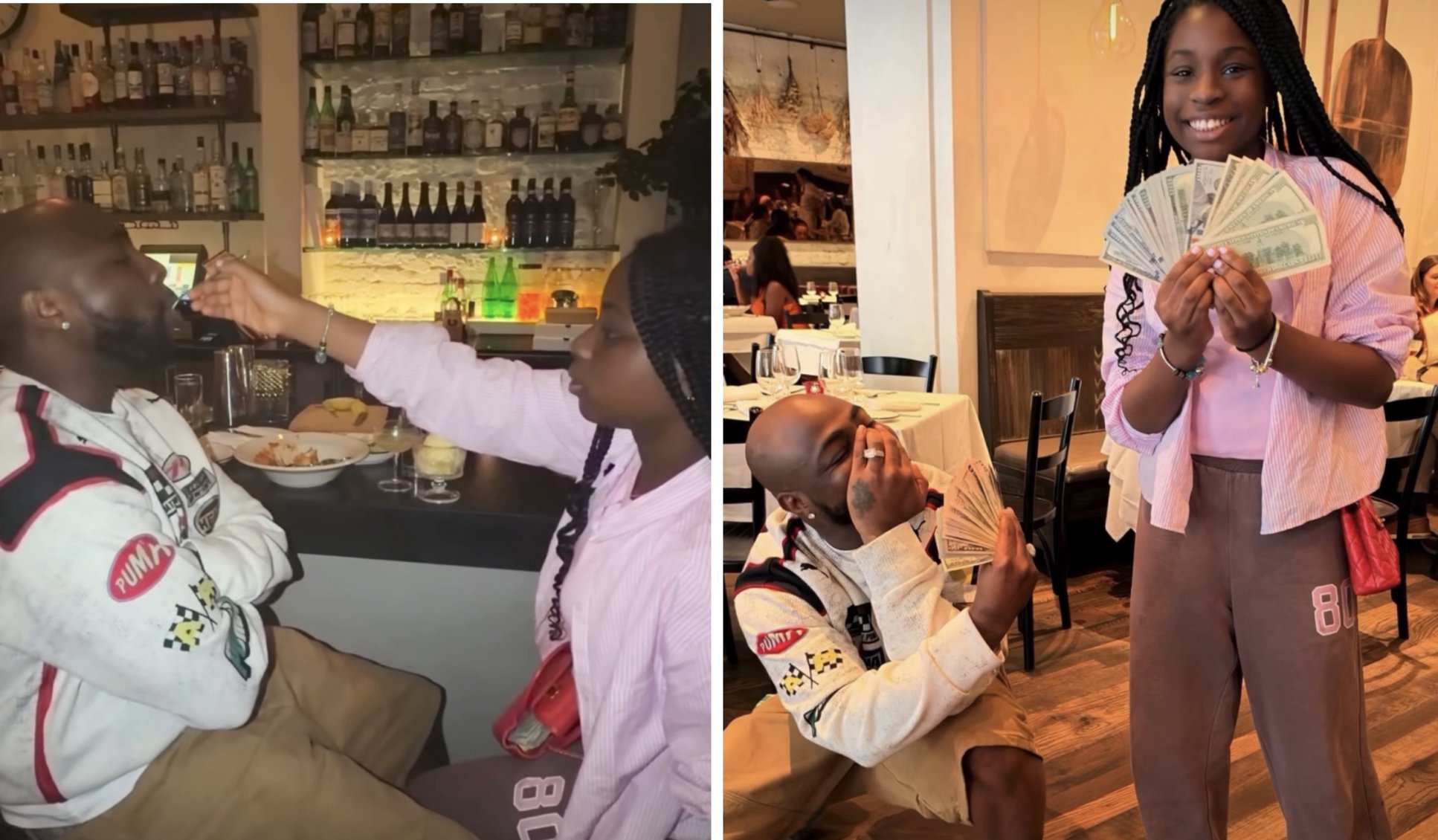 Davido shares adorable video from his date night with his first daughter, Imade