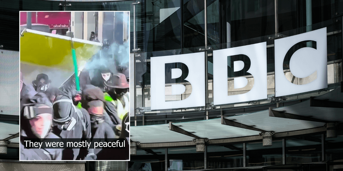 BBC calls riots across France ‘mostly peaceful’ while showing masked looters torching cars and clashing with police
