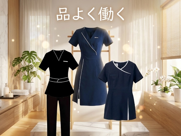 清潔感と機能美で選ぶ、サロン・オフィス制服おすすめ4選