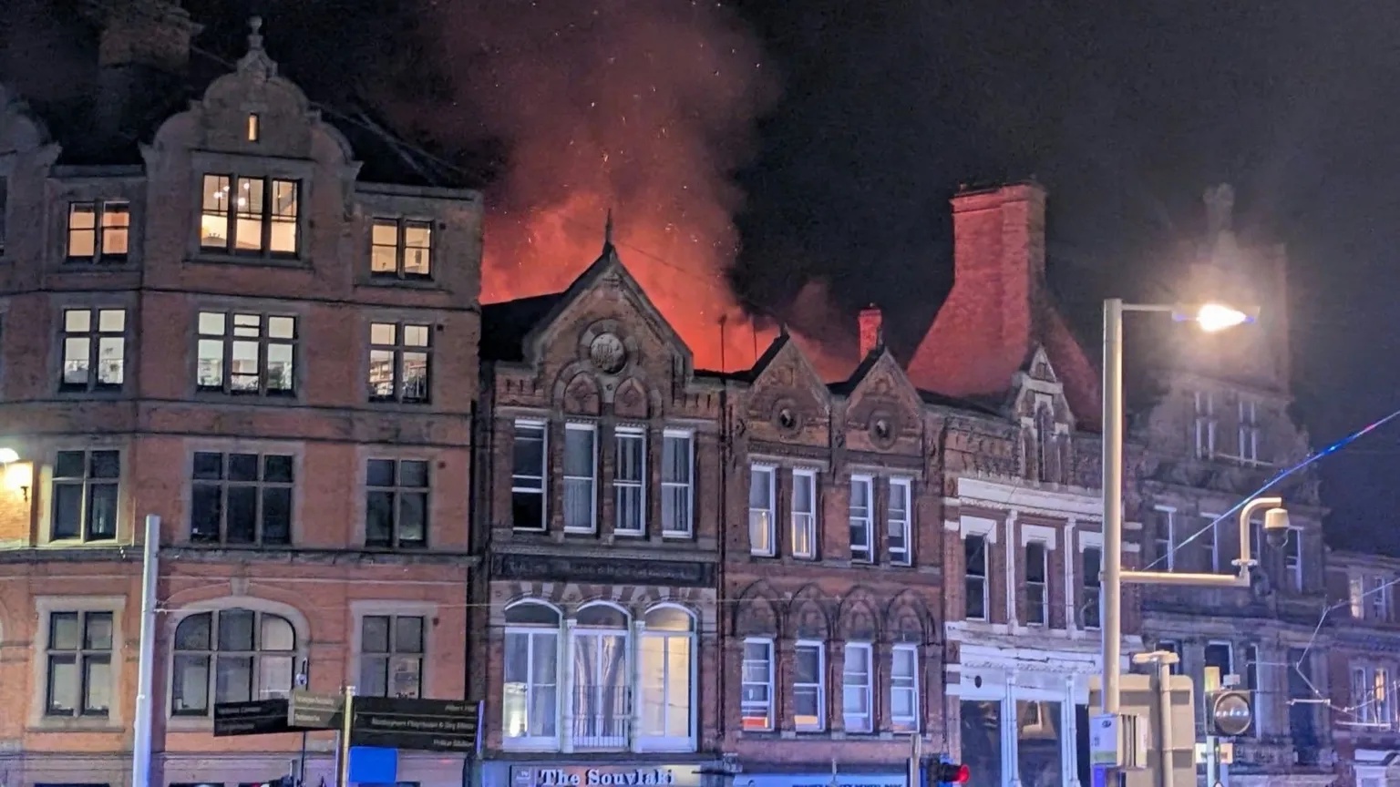 Major fire breaks out at city centre property