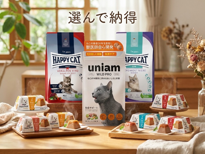 愛猫の毎日をもっとおいしく、健やかに。最新おすすめキャットフード4選