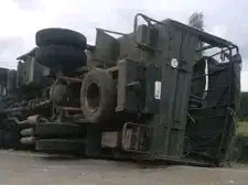 NEWS JUST IN:Sad Evening As Military Truck Overturn Along Mombasa Road ,Total No Of Deaths Revealed