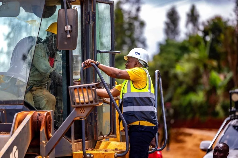 Kindiki inspects Gatiki-Gathugu-Mung’etho Road in Nyeri