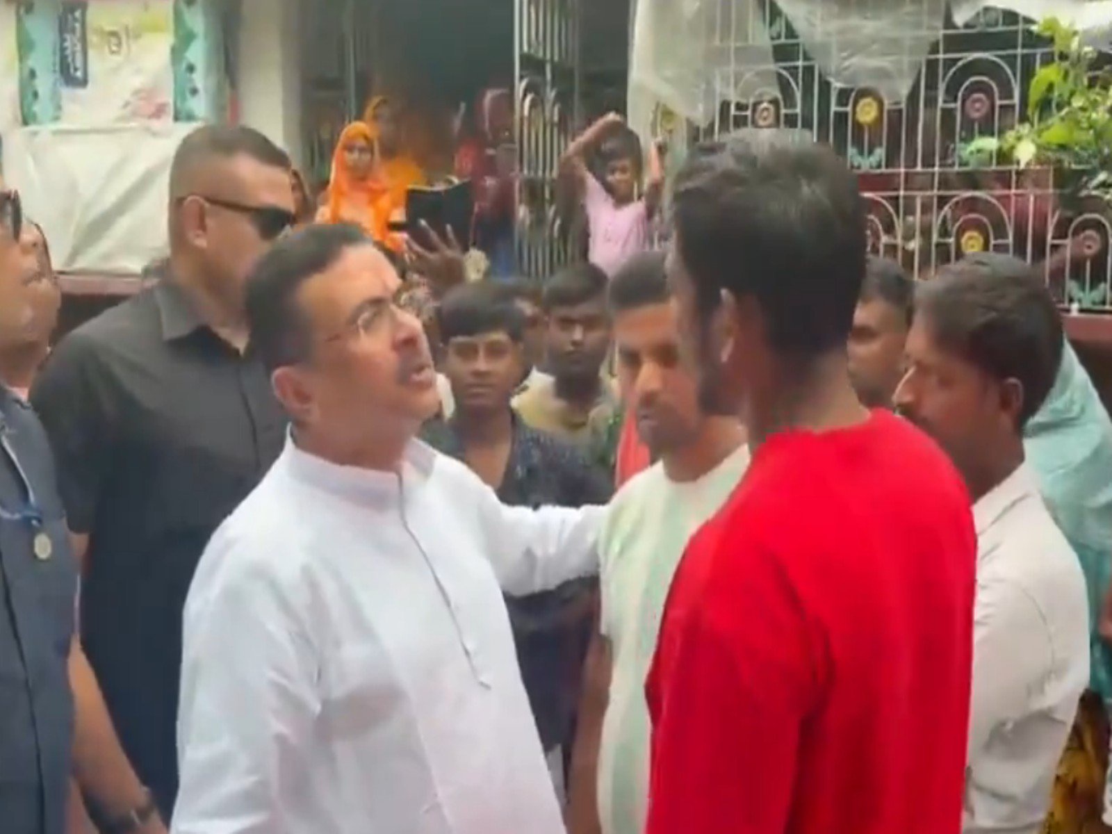Bengal: CM Adhikari meets family of 6-year-old girl who died in stampede at TMC rally in Rejinagar