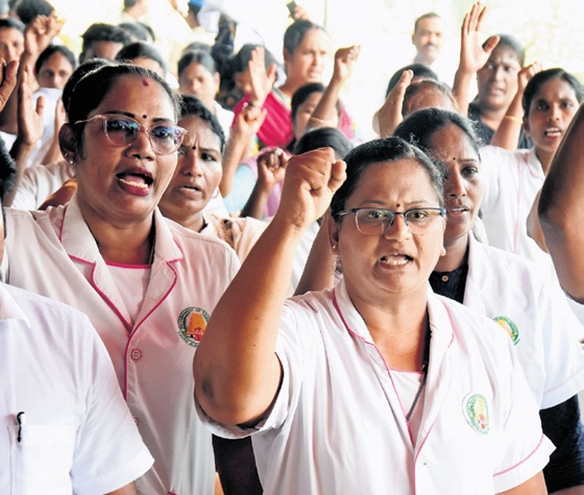Nurses stage hunger strike in Tamil Nadu over recruitment on contractual basis