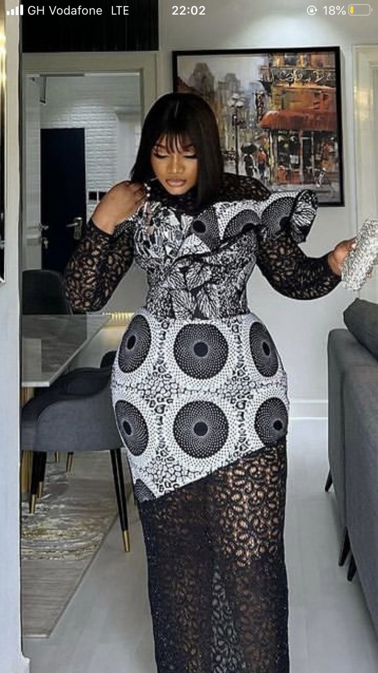 Beautiful Black and White Kaba and Slit Styles for Funeral Occasions