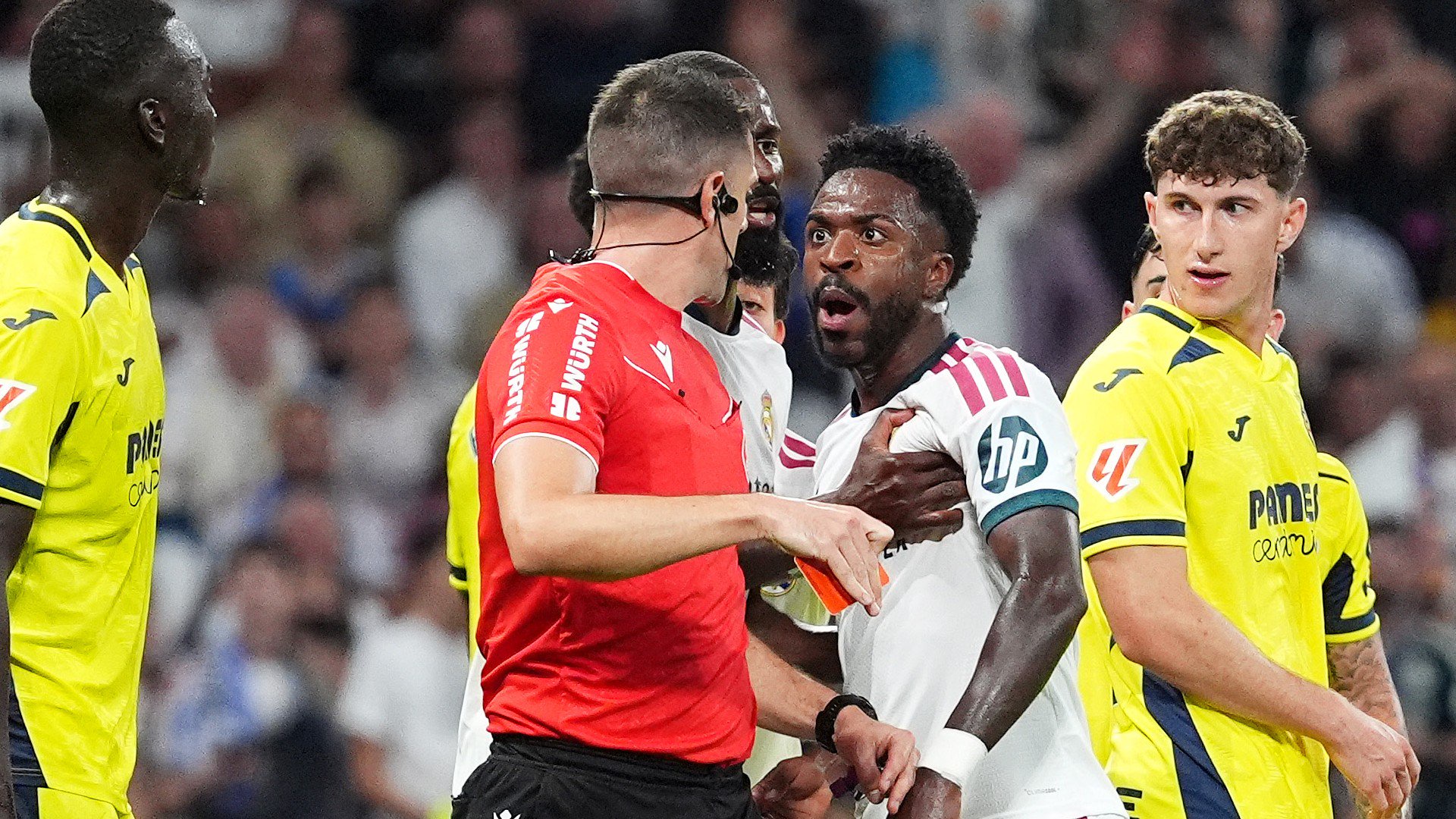 Vinicius apologises for red card as Mourinho skips Real Madrid press conference